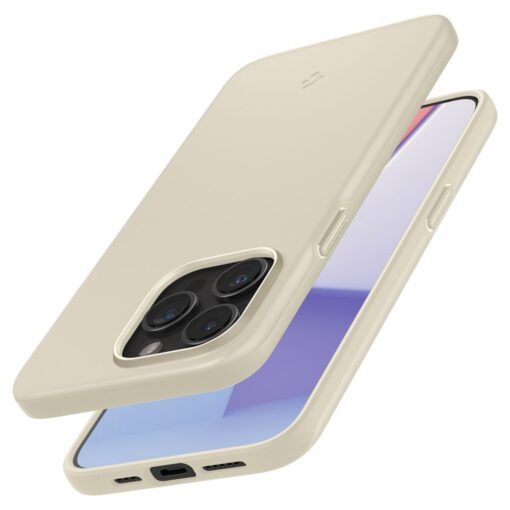 iPhone 15 PRO umbris Spigen Thin Fit plastikust taguse ja silikoonist raamiga bee 1